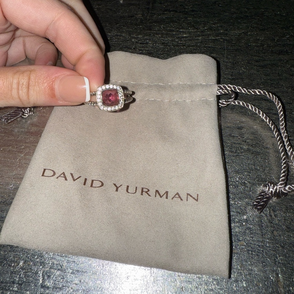 David Yurman Pink and Silver Ring